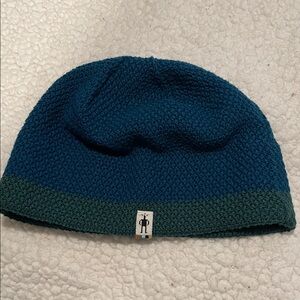 Smartwool Blue and Green Knit Beanie
